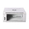 Digitus Szafa wisząca jednosekcyjna 19 cali 6U 368/600/450mm, drzwi szklane, szara (RAL7035), zmontowana